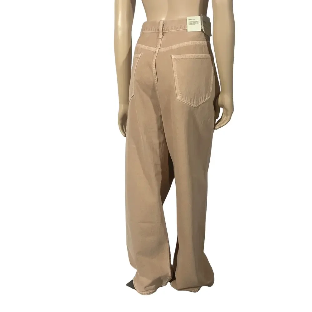 NWT AGOLDE Low Slung Baggy Pink Denim Pants - Picture 7 of 13